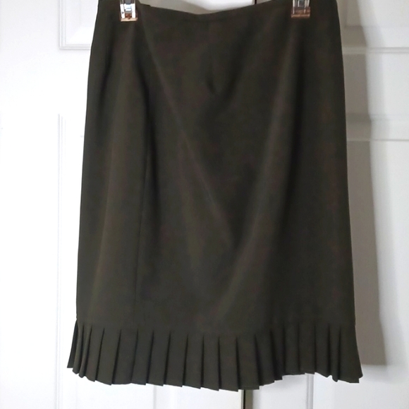 D19- 👌- 2 pc Hunter Green Clorered Jacket and Skirt Set - sz 10 - Picture 5 of 14